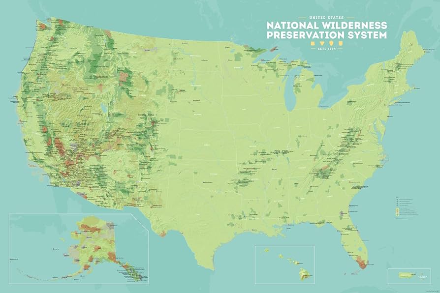 National Wilderness Preservation System Map